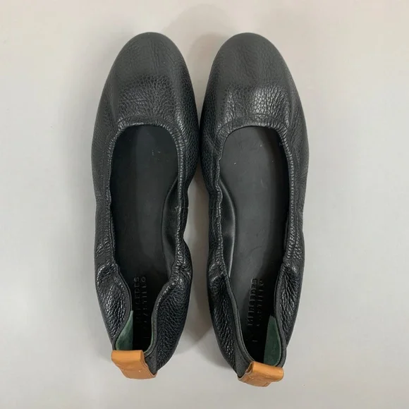 Mercedes Castillo Womens Leather Ballet Flats in Black - Picture 2 of 7